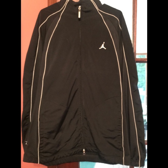 2XL Black/White Striped Michael Jordan 23 Jacket - Picture 1 of 1